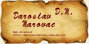Daroslav Marovac vizit kartica